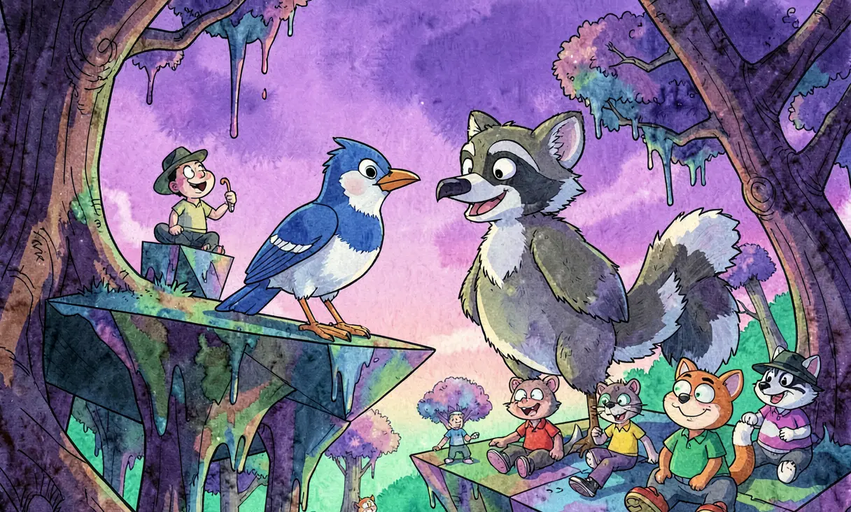 Mordecai and Rigby in the 8th Dimension
